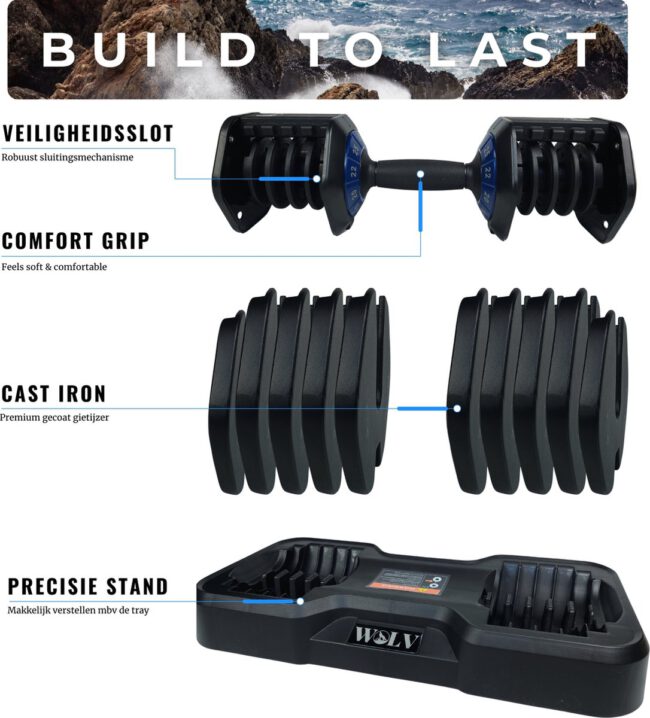 Verstelbare dumbbells - Afbeelding 3